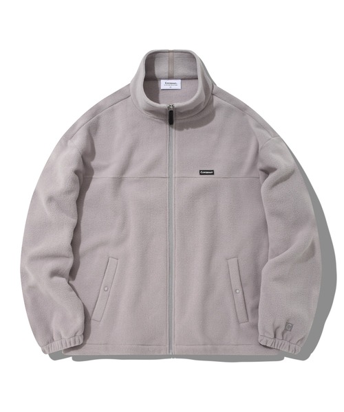 COVERNAT(カバーナット)の「【COVERNAT】FLEECE ZIP-UP JACKET / カバーナット ワンポイント ロゴ フリース ジップアップ ジャケット(ブルゾン・メンズ・ブラック/ベージュ/ブラウン/アイボリー/パープル/オリーブ/ライトブルー・LARGE/SMALL/MEDIUM/X-LARGE)」の7枚目の写真