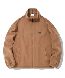 【COVERNAT】FLEECE ZIP-UP JACKET / カバーナット ワンポイント ロゴ フリース ジップアップ ジャケット