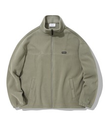 【COVERNAT】FLEECE ZIP-UP JACKET / カバーナット ワンポイント ロゴ フリース ジップアップ ジャケット