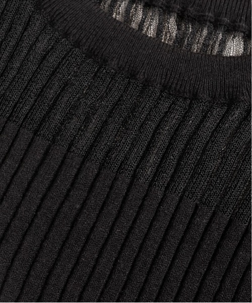 RANDA（ランダ）の「シアーボリュームスリーブニット（シャツ/ブラウス・レディース・ブラック/ベージュ/グレー・FREE）」の17枚目の写真