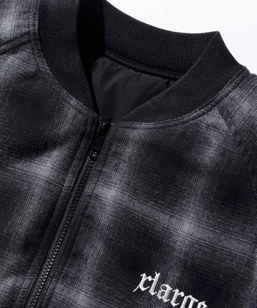 XLARGE（エクストララージ）の「REVERSIBLE QUILTED BOMBER JACKET（ブルゾン・メンズ・ブラック/ブラウン/ネイビー・M/XL/S/L）」の5枚目の写真