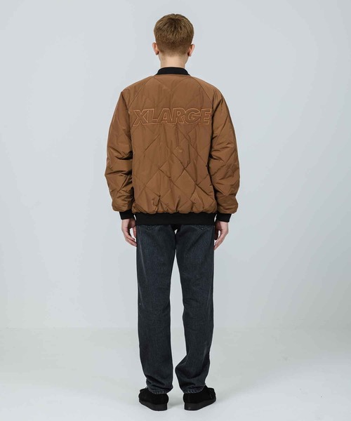 XLARGE（エクストララージ）の「REVERSIBLE QUILTED BOMBER JACKET（ブルゾン・メンズ・ブラック/ブラウン/ネイビー・M/XL/S/L）」の17枚目の写真