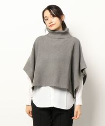 NICOLE white | ニットベスト×スタンドシャツSET(アンサンブル)