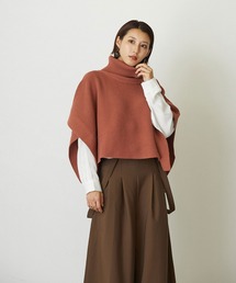 NICOLE white | ニットベスト×スタンドシャツSET(アンサンブル)