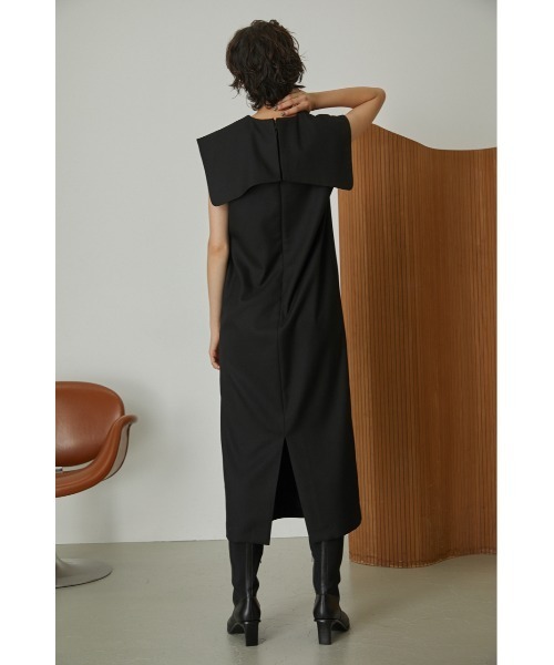 RIM.ARK（リムアーク）の「Panel motif long dress（ワンピース・レディース・ブラック/カーキ・38/36）」の13枚目の写真