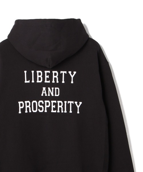schott(ショット)の「【WEB LIMITED】セットアップ対応 Schott/ショット/HEAVY WEIGHT PARKA "Liberty and prosperity"/ヘビーウェイト パーカー(パーカー・メンズ・チャコールグレー/ダークグリーン/グレー・MEDIUM/LARGE/X-LARGE/XX-LARGE)」の4枚目の写真