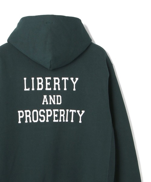 schott(ショット)の「【WEB LIMITED】セットアップ対応 Schott/ショット/HEAVY WEIGHT PARKA "Liberty and prosperity"/ヘビーウェイト パーカー(パーカー・メンズ・チャコールグレー/ダークグリーン/グレー・MEDIUM/LARGE/X-LARGE/XX-LARGE)」の9枚目の写真