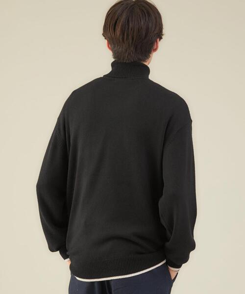 green label relaxing by 風早ゆうた(グリーンレーベルリラクシングバイカゼハヤユウタ)の「【WEB限定】<KZ×green label relaxing>タートルネック ニット セーター(ニット/セーター・メンズ・ブラック/ブラウン・L/M)」の13枚目の写真