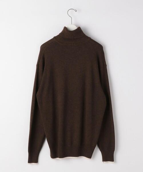 green label relaxing by 風早ゆうた(グリーンレーベルリラクシングバイカゼハヤユウタ)の「【WEB限定】<KZ×green label relaxing>タートルネック ニット セーター(ニット/セーター・メンズ・ブラック/ブラウン・L/M)」の6枚目の写真