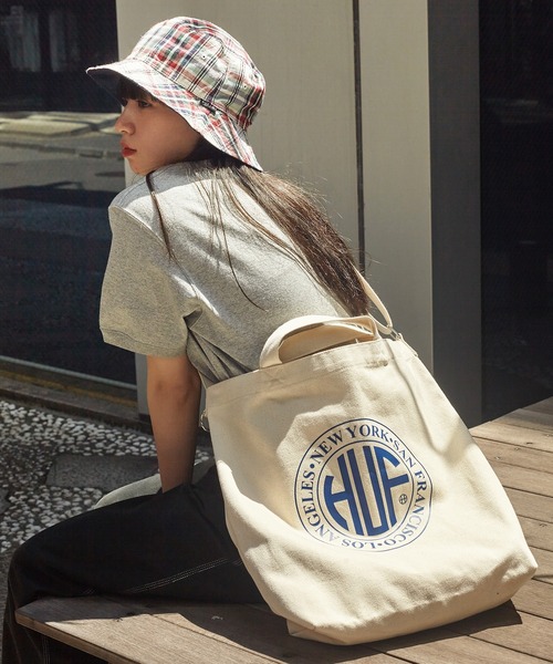 【レア】HUF チェック柄 トートバッグ f33f3ccf62687272d00307b9c029e2