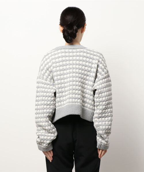 Cheek(チーク)の「コンパクトボーダーカーディガン(カーディガン/ボレロ・レディース・グレー/ブラック・MEDIUM)」の16枚目の写真
