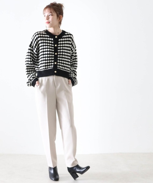 Cheek(チーク)の「コンパクトボーダーカーディガン(カーディガン/ボレロ・レディース・グレー/ブラック・MEDIUM)」の21枚目の写真