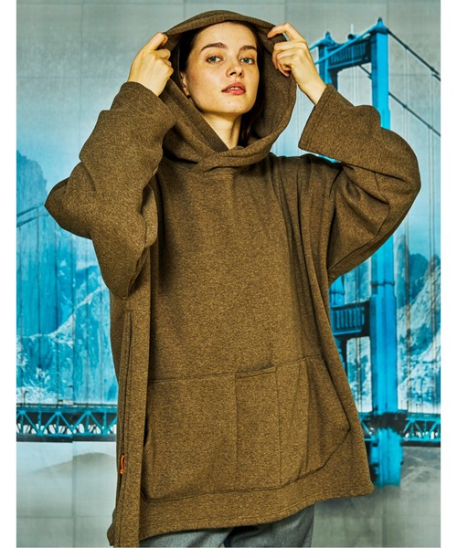 And A(アンドエー)の「AlexanderLeeChang アレキサンダーリーチャン / BOMBER HEAT BIG HOODIE ボンバーヒート ビッグシルエット フーディー パーカー / AC012122(パーカー・メンズ・グレー/ブラウン/ネイビー・ONE SIZE)」の1枚目の写真