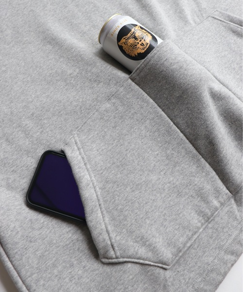 And A(アンドエー)の「AlexanderLeeChang アレキサンダーリーチャン / BOMBER HEAT BIG HOODIE ボンバーヒート ビッグシルエット フーディー パーカー / AC012122(パーカー・メンズ・グレー/ブラウン/ネイビー・ONE SIZE)」の11枚目の写真