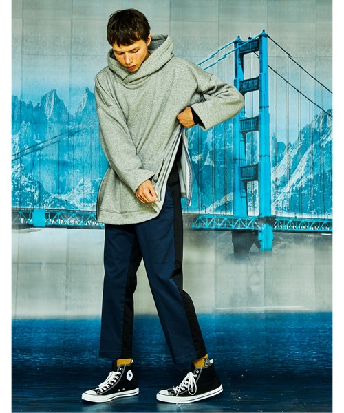 And A(アンドエー)の「AlexanderLeeChang アレキサンダーリーチャン / BOMBER HEAT BIG HOODIE ボンバーヒート ビッグシルエット フーディー パーカー / AC012122(パーカー・メンズ・グレー/ブラウン/ネイビー・ONE SIZE)」の9枚目の写真