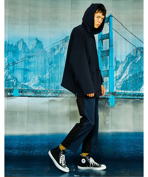 And A(アンドエー)の「AlexanderLeeChang アレキサンダーリーチャン / BOMBER HEAT BIG HOODIE ボンバーヒート ビッグシルエット フーディー パーカー / AC012122(パーカー・メンズ・グレー/ブラウン/ネイビー・ONE SIZE)」の18枚目の写真