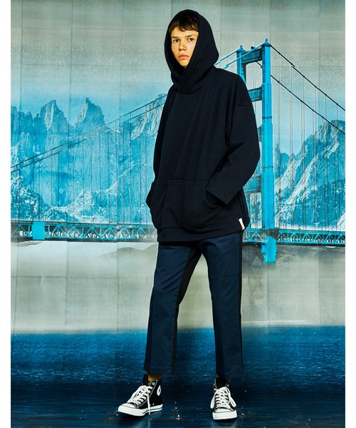 And A(アンドエー)の「AlexanderLeeChang アレキサンダーリーチャン / BOMBER HEAT BIG HOODIE ボンバーヒート ビッグシルエット フーディー パーカー / AC012122(パーカー・メンズ・グレー/ブラウン/ネイビー・ONE SIZE)」の16枚目の写真