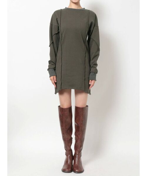 EMODA（エモダ）の「アウトスイッチングミニワンピース（ワンピース・レディース・ブラック/グレー/アイボリー・FREE）」の19枚目の写真