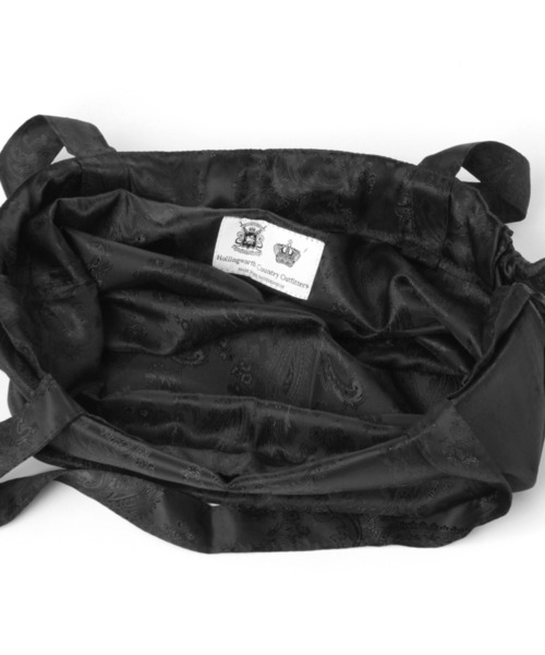 HOLLINGWORTH COUNTRY OUTFITTERS(ホリングワース カントリーアウトフィッターズ)の「【ホリングワースカントリーアウトフィッターズ】ドローコードレギュラートートバッグ(トートバッグ・レディース・ブラック/グレー/イエロー・0)」の7枚目の写真