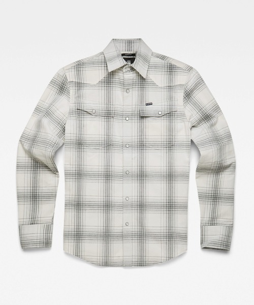 G-STAR（ジースター）の「3301 SLIM SHIRT CHECK/チェックシャツ（シャツ/ブラウス・メンズ・チェック/ブルー系その他・MEDIUM/X-SMALL/X-LARGE/SMALL/LARGE）」の14枚目の写真