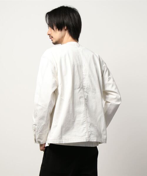 Anytime Songs（エニータイムソングス）の「ダックノーカラーワークカバーオール（その他アウター・メンズ・ライトブルー/ブラック/オフホワイト/オリーブ/キャメル・MEDIUM/LARGE）」の7枚目の写真