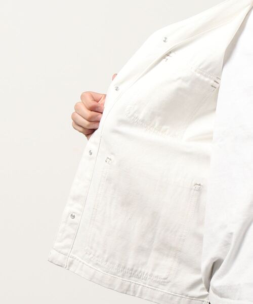 Anytime Songs（エニータイムソングス）の「ダックノーカラーワークカバーオール（その他アウター・メンズ・ライトブルー/ブラック/オフホワイト/オリーブ/キャメル・MEDIUM/LARGE）」の8枚目の写真