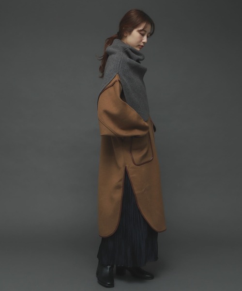 SENSE OF PLACE by URBAN RESEARCH（センスオブプレイスバイアーバンリサーチ）の「パイピングコート（その他アウター・レディース・チャコールグレー/カーキ/アイボリー/モカ・ONE）」の14枚目の写真