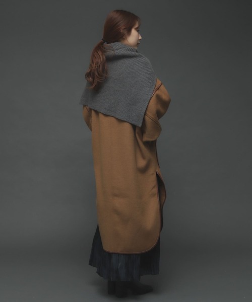 SENSE OF PLACE by URBAN RESEARCH（センスオブプレイスバイアーバンリサーチ）の「パイピングコート（その他アウター・レディース・チャコールグレー/カーキ/アイボリー/モカ・ONE）」の15枚目の写真