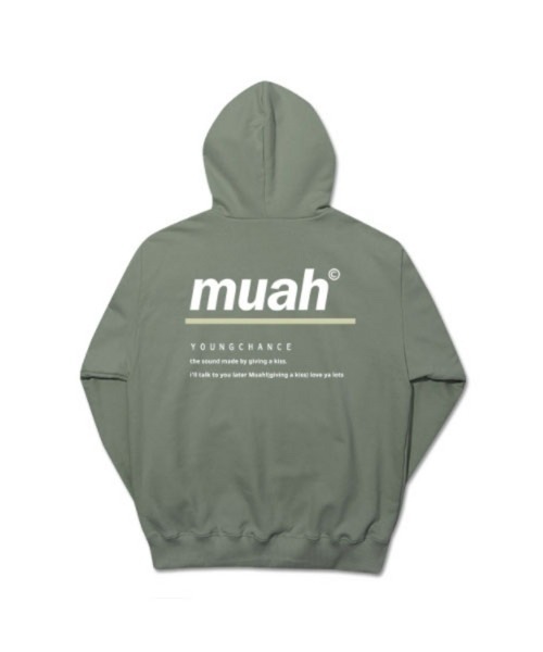 muahmuah（ムーアムーア）の「WEB限定 muahmuah-ムアムア バックロゴプルパーカー【MUT21930】（パーカー・レディース・ホワイト/ブラック/ネイビー/グレー/カーキ/ラベンダー・FREE）」の12枚目の写真