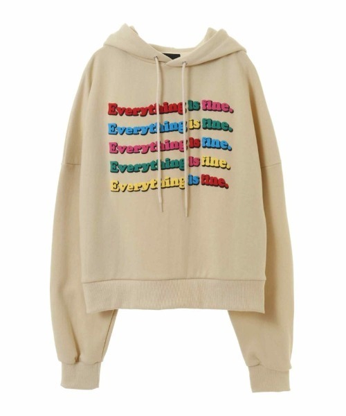 Candy Stripper(キャンディストリッパー)の「LOGO SHORT HOODIE(パーカー・レディース・ピンク/ブラック/アイボリー・2)」の8枚目の写真