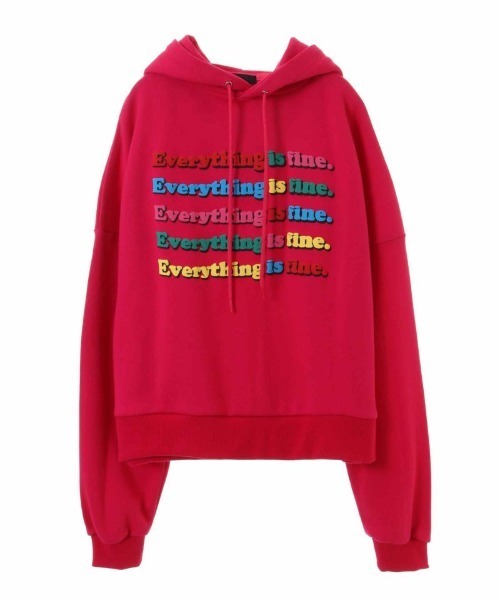 Candy Stripper(キャンディストリッパー)の「LOGO SHORT HOODIE(パーカー・レディース・ピンク/ブラック/アイボリー・2)」の9枚目の写真