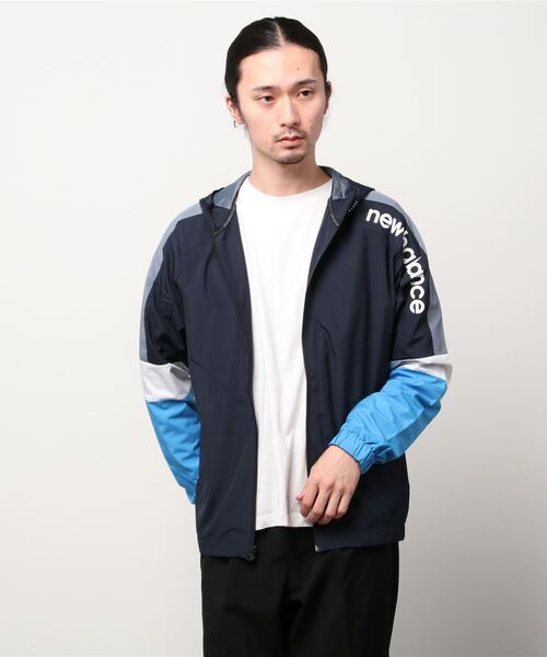 NEW BALANCE（ニューバランス）の「ニューバランス New Balance ウーブンジャケット_（ナイロンジャケット・メンズ・ブラック/ネイビー・3L/LL/S/M/L）」の2枚目の写真