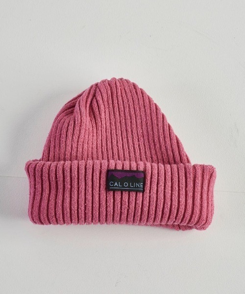 CAL O LINE（キャルオーライン）の「CAL O LINE /キャルオーライン　SILK WATCH CAP シルクワッチキャップ　CL212-100（ニットキャップ/ビーニー・メンズ・ブラック/ベージュ/ネイビー/グリーン/アイボリー/ライトピンク・FREE）」の6枚目の写真