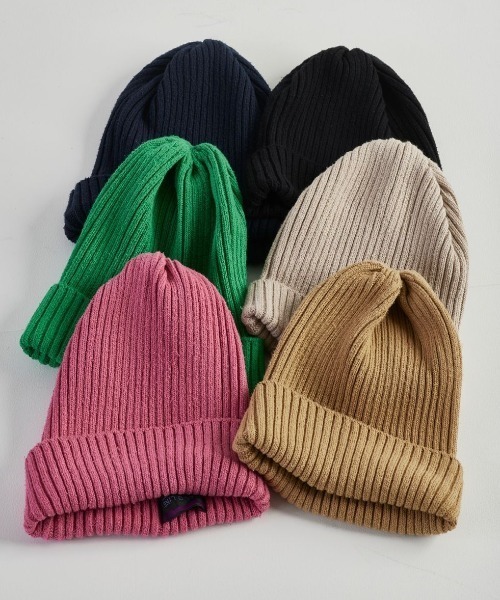 CAL O LINE（キャルオーライン）の「CAL O LINE /キャルオーライン　SILK WATCH CAP シルクワッチキャップ　CL212-100（ニットキャップ/ビーニー・メンズ・ブラック/ベージュ/ネイビー/グリーン/アイボリー/ライトピンク・FREE）」の8枚目の写真