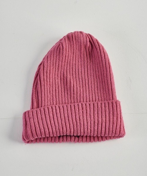 CAL O LINE（キャルオーライン）の「CAL O LINE /キャルオーライン　SILK WATCH CAP シルクワッチキャップ　CL212-100（ニットキャップ/ビーニー・メンズ・ブラック/ベージュ/ネイビー/グリーン/アイボリー/ライトピンク・FREE）」の9枚目の写真