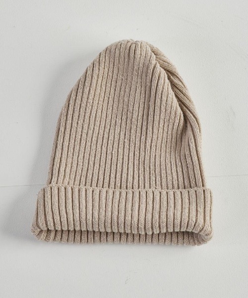 CAL O LINE（キャルオーライン）の「CAL O LINE /キャルオーライン　SILK WATCH CAP シルクワッチキャップ　CL212-100（ニットキャップ/ビーニー・メンズ・ブラック/ベージュ/ネイビー/グリーン/アイボリー/ライトピンク・FREE）」の12枚目の写真