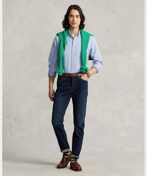 POLO RALPH LAUREN（ポロ ラルフ ローレン）の「アイコニック オックスフォード シャツ（シャツ/ブラウス・メンズ・ブルー・S/M/L/XXL/XS/XL）」の4枚目の写真
