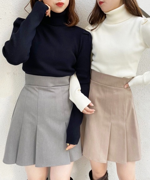 one after another ナイスクラップ プリーツスカート アイボリー one after another NICE CLAUP/【one after another】プリーツ