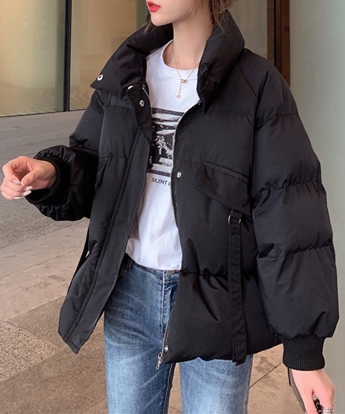 FRP（エフアールピー）の「YUGA 　ウエストリボン　ダウン　ジャケットコート（ダウンジャケット/コート・レディース・ブラック/オフホワイト・FREE）」の12枚目の写真