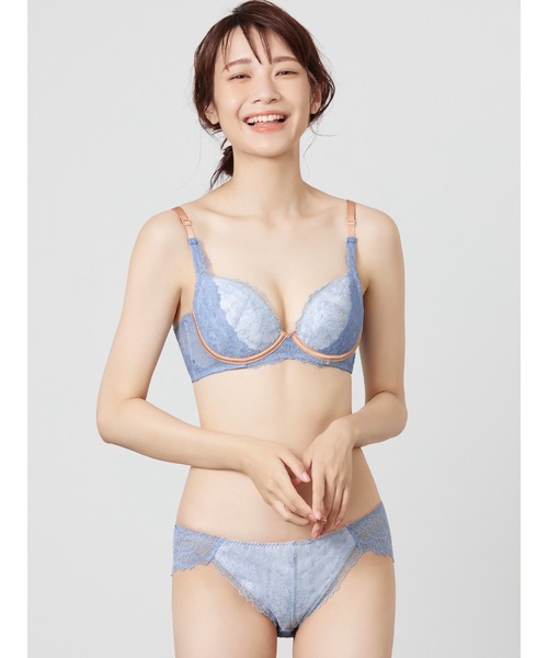 ravime(ラヴィミー)の「ヴェールアーツ デュベタッチ ブラ(B~Cカップ)(ブラジャー・レディース・ピンク/ブラック/アクア・C65/B75/C75/B70/B65/C70)」の15枚目の写真