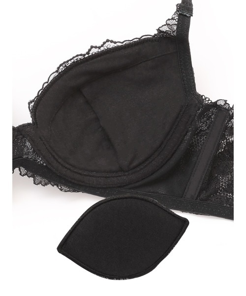 ravime(ラヴィミー)の「ヴェールアーツ デュベタッチ ブラ(B~Cカップ)(ブラジャー・レディース・ピンク/ブラック/アクア・C65/B75/C75/B70/B65/C70)」の8枚目の写真