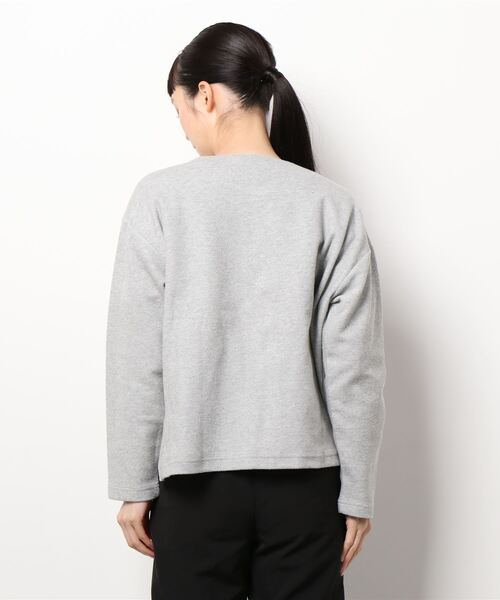 NOMBRE IMPAIR(ノンブルアンペール)の「変形ダブル鹿の子 ワイドカーデ(カーディガン/ボレロ・レディース・ホワイト/グレー・FREE)」の12枚目の写真