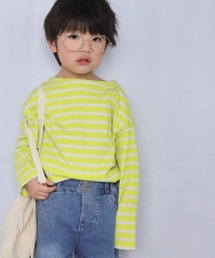 MAKE YOUR DAY | ベーシックボーダー長袖Tシャツ■80～140cm(Tシャツ/カットソー)