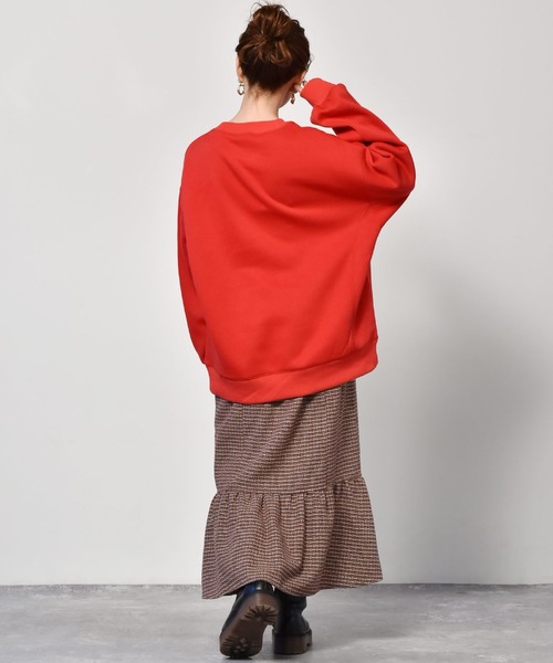 ems excite(エムズエキサイト)の「プリントBIGトレーナー(Tシャツ/カットソー・レディース・オフホワイト/グリーン/レッド・FREE)」の20枚目の写真