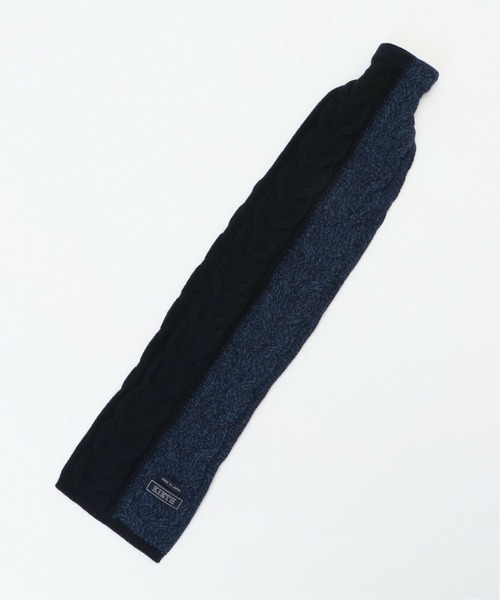 KIETH（キース）の「2トーンケーブルコンパクトマフラー（マフラー・メンズ・ダークブルー/チャコールグレー/ブラック/ネイビー・FREE）」の16枚目の写真