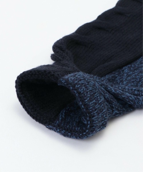 KIETH（キース）の「2トーンケーブルコンパクトマフラー（マフラー・メンズ・ダークブルー/チャコールグレー/ブラック/ネイビー・FREE）」の14枚目の写真