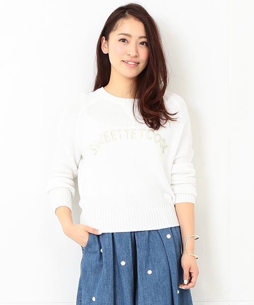 Ray BEAMS(レイビームス)の「Ray BEAMS / "Sweet Y.C." ロゴプルオーバー(その他トップス・レディース・ホワイト/ロイヤルブルー・ONE SIZE)」の1枚目の写真