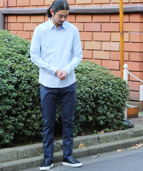 417 EDIFICE（フォーワンセブンエディフィス）の「◇ブロードレギュラーカラーシャツ（シャツ/ブラウス・メンズ・ホワイト/グリーン/ブルー/ネイビー・SMALL/LARGE/MEDIUM）」の8枚目の写真