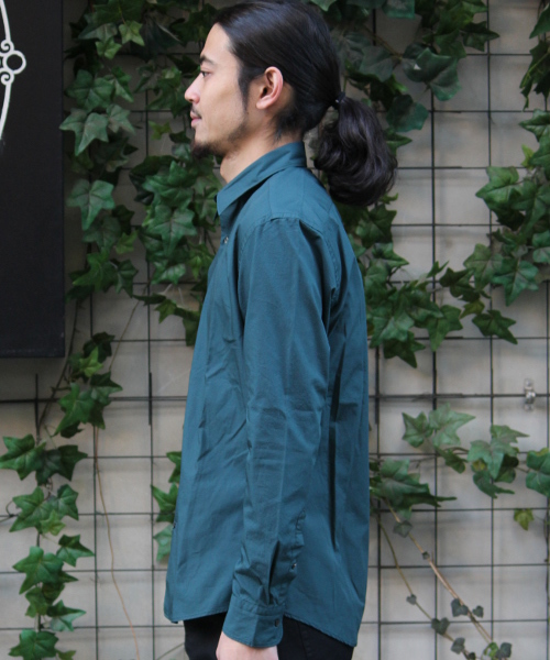 417 EDIFICE（フォーワンセブンエディフィス）の「◇ブロードレギュラーカラーシャツ（シャツ/ブラウス・メンズ・ホワイト/グリーン/ブルー/ネイビー・SMALL/LARGE/MEDIUM）」の9枚目の写真