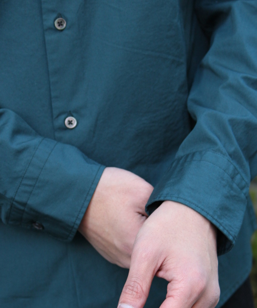 417 EDIFICE（フォーワンセブンエディフィス）の「◇ブロードレギュラーカラーシャツ（シャツ/ブラウス・メンズ・ホワイト/グリーン/ブルー/ネイビー・SMALL/LARGE/MEDIUM）」の12枚目の写真